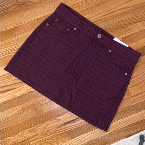 American Eagle plaid mini high rise skirt - Picture 2 of 5